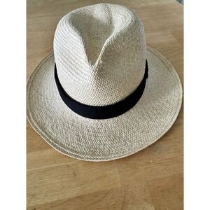 Toka Genuine Panama Hat 100 Paja Toquilla Straw Mens Size 55 Made in Ecuador